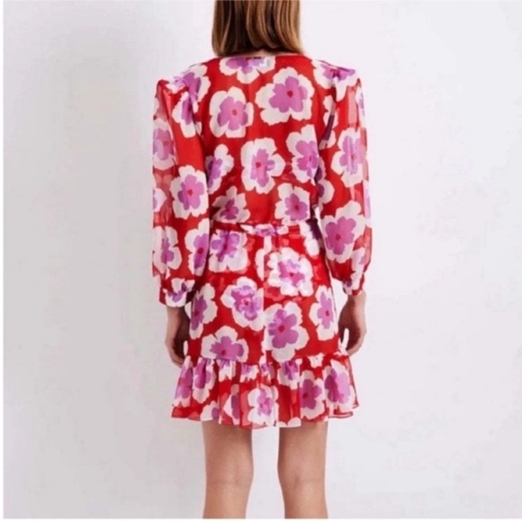 NWT Patbo Windflower Floral Mini Robe Dress - Picture 2 of 8